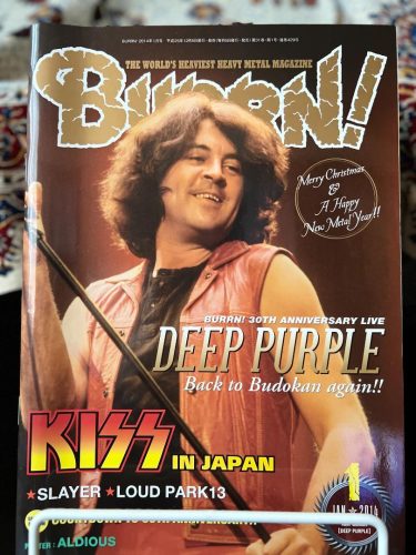 Deep Purple on the Burrn! magazine cover, January 2014