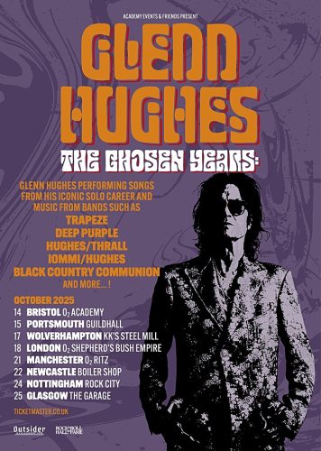 Glenn Hughes UK tour flyer October 2025